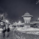 Sarajevo Bascarsija and Sebilj in snowy night-AMFotografie101